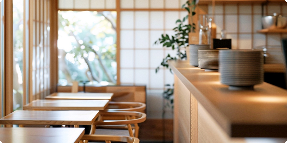 和菓子屋の店内の写真